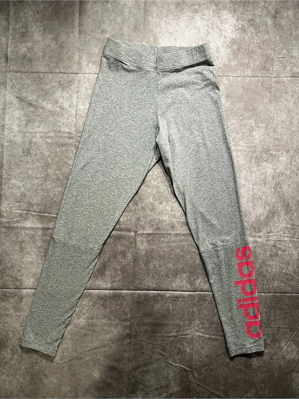 Adidas Leggings Gray & Pink Size Small